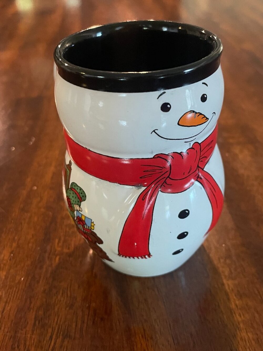 Mohaba Ceramic Snowman Mug Mini Holiday Christmas 4"